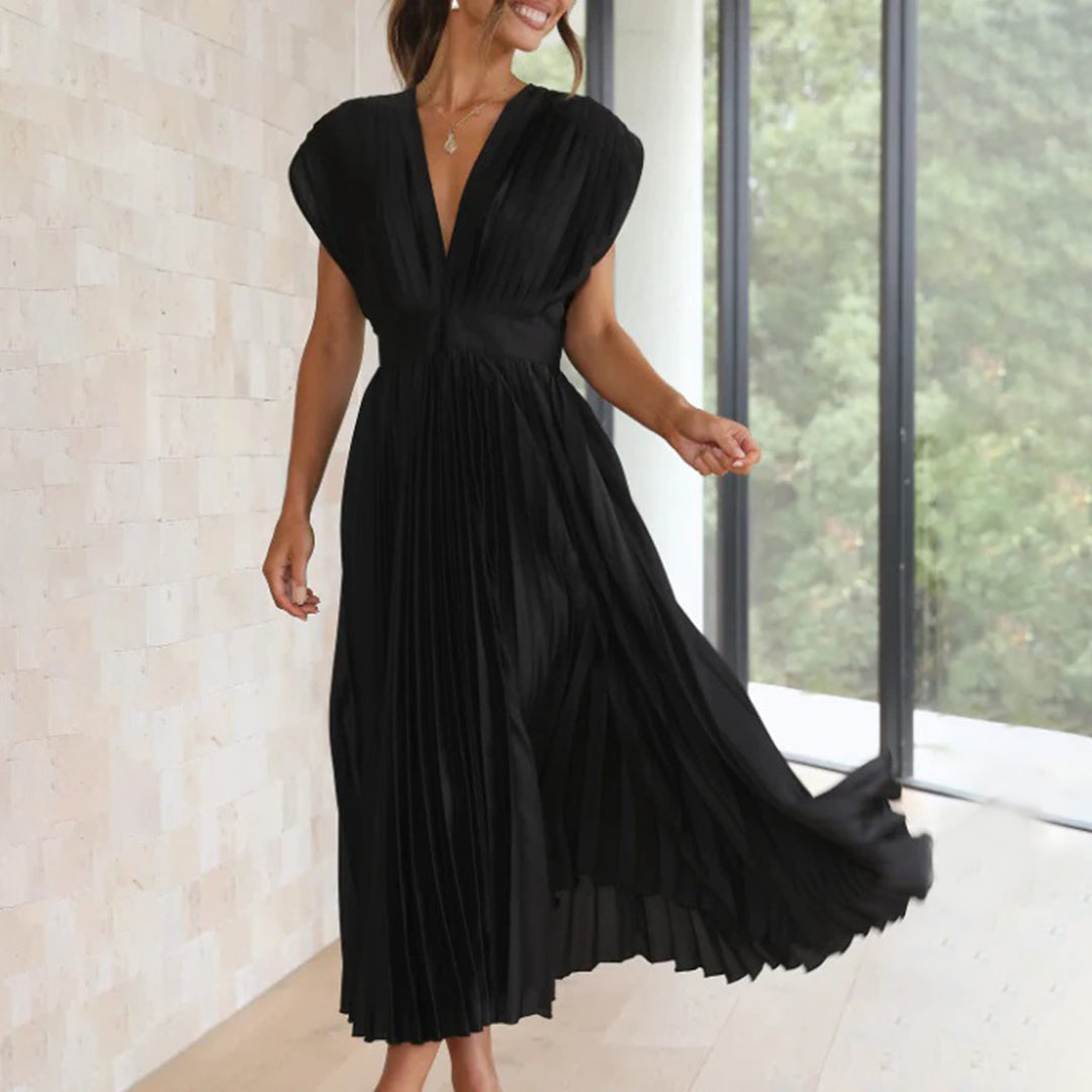 Eleganter Morgenmantel mit Plisseedetails
