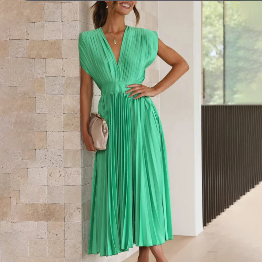 Eleganter Morgenmantel mit Plisseedetails