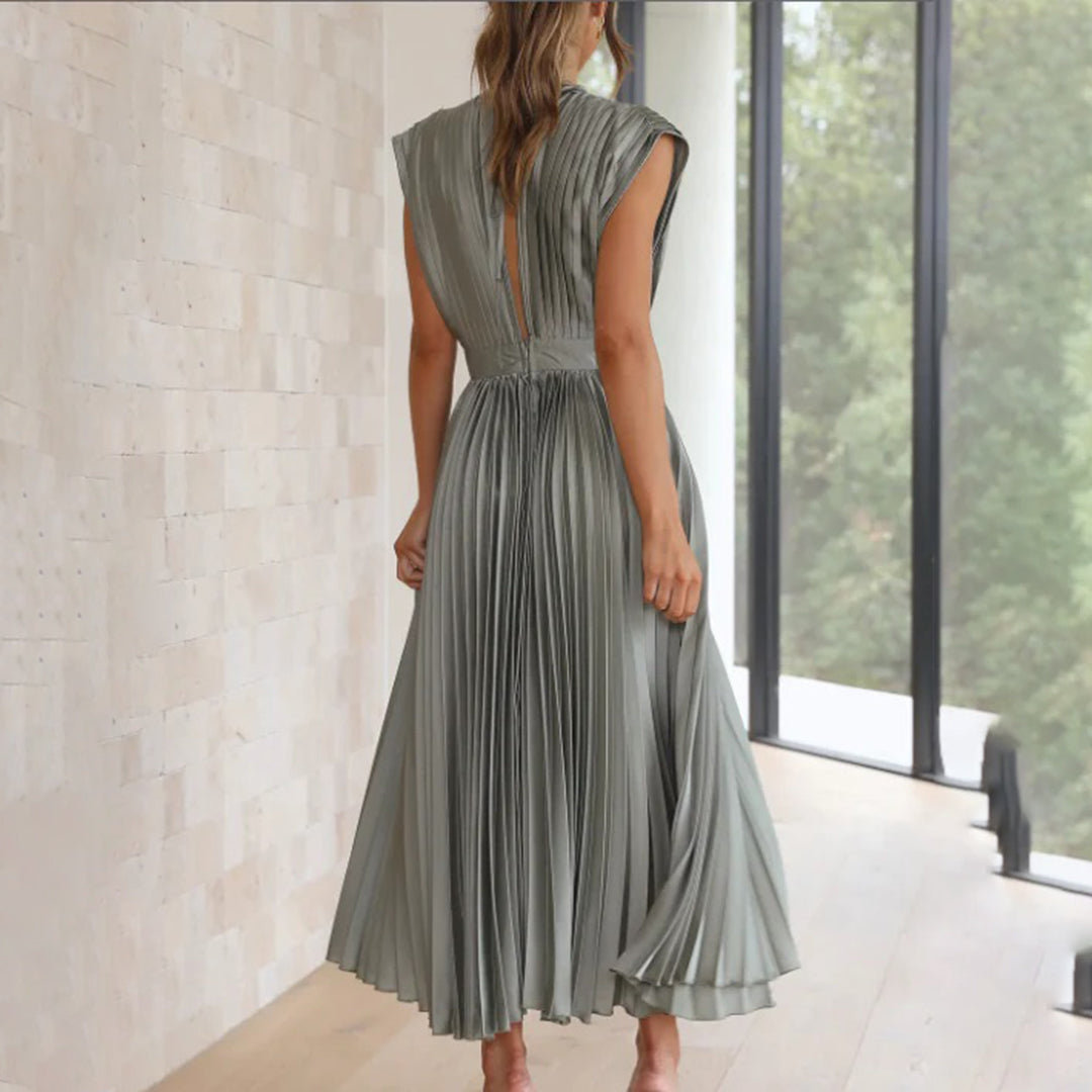 Eleganter Morgenmantel mit Plisseedetails