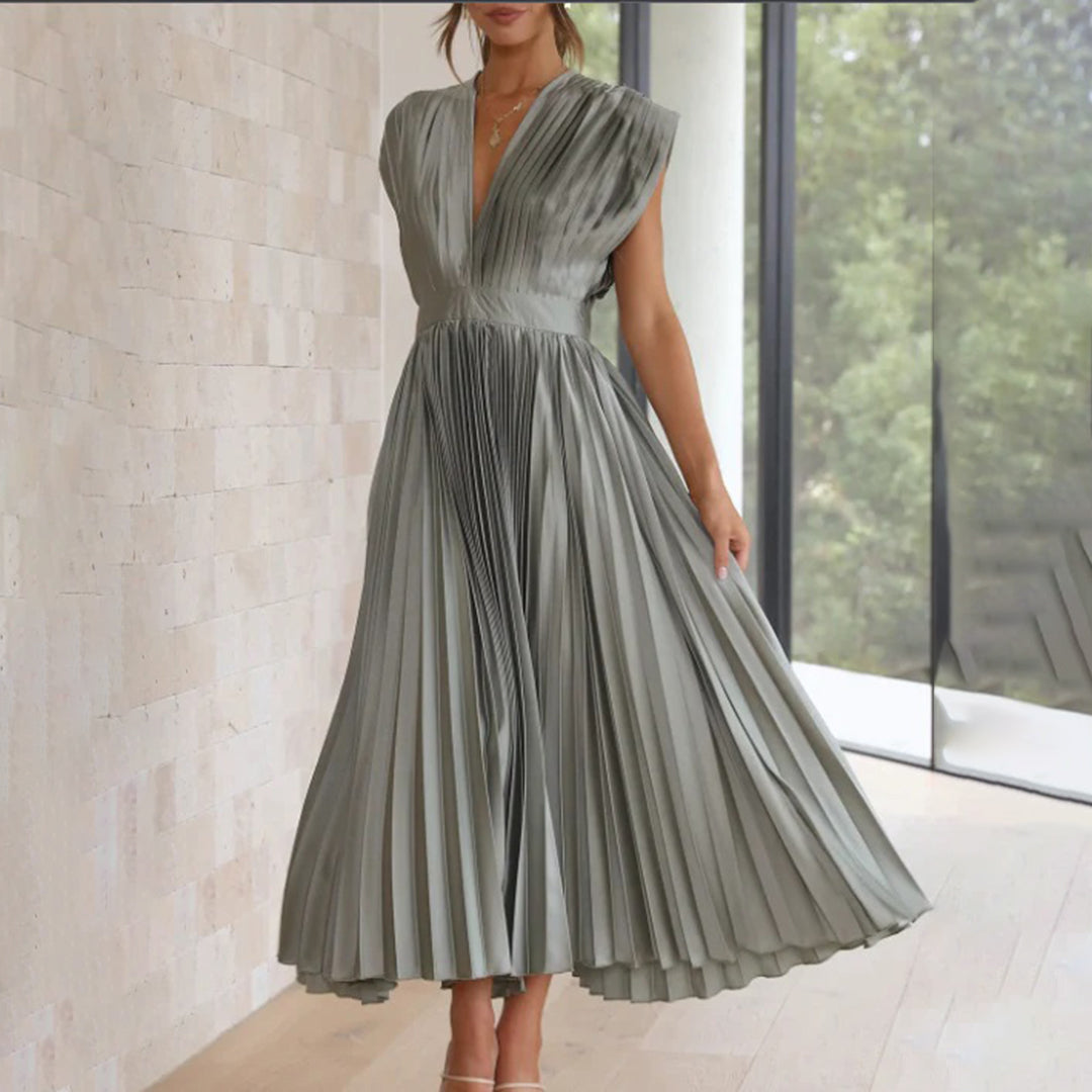 Eleganter Morgenmantel mit Plisseedetails