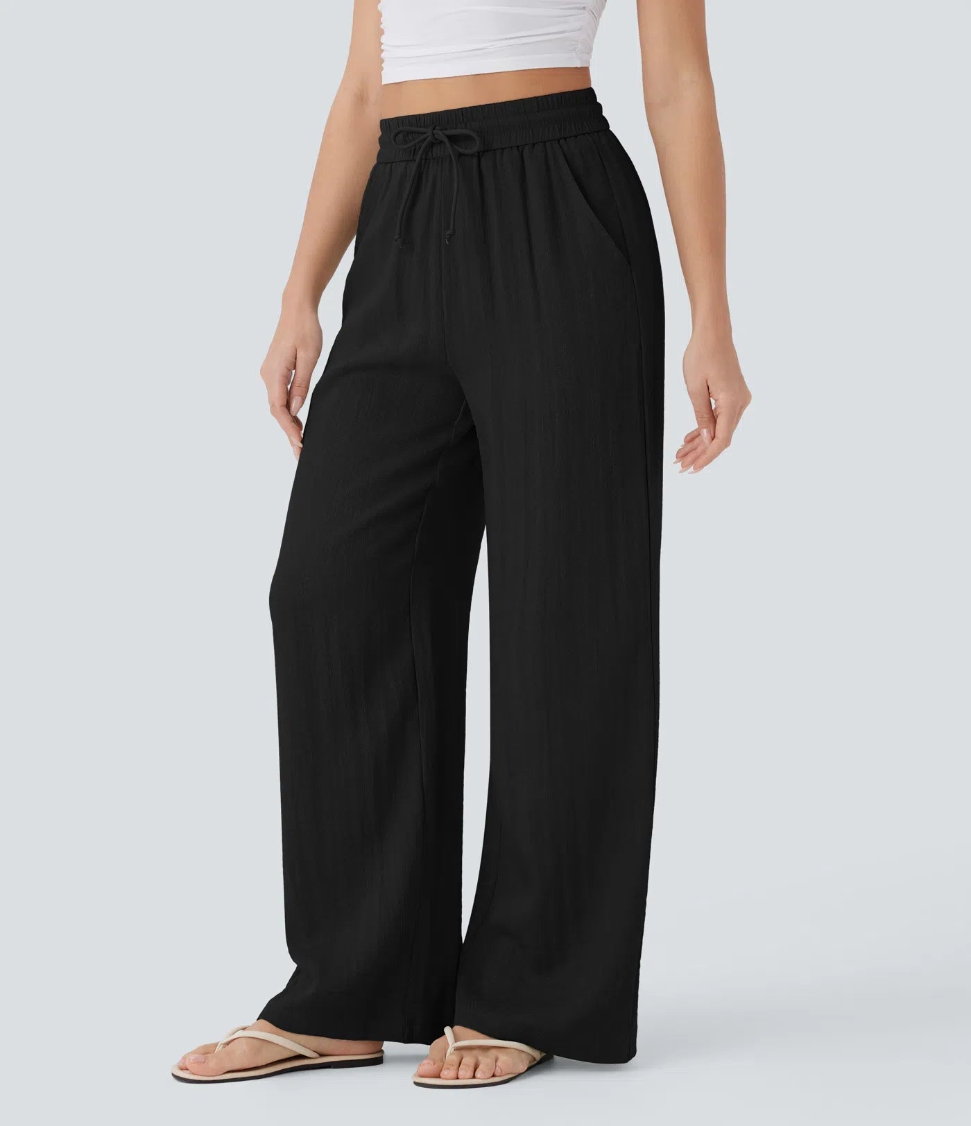 Lisa | Comfortabele Luchtige Linnen Broek met Elegante Pijpen