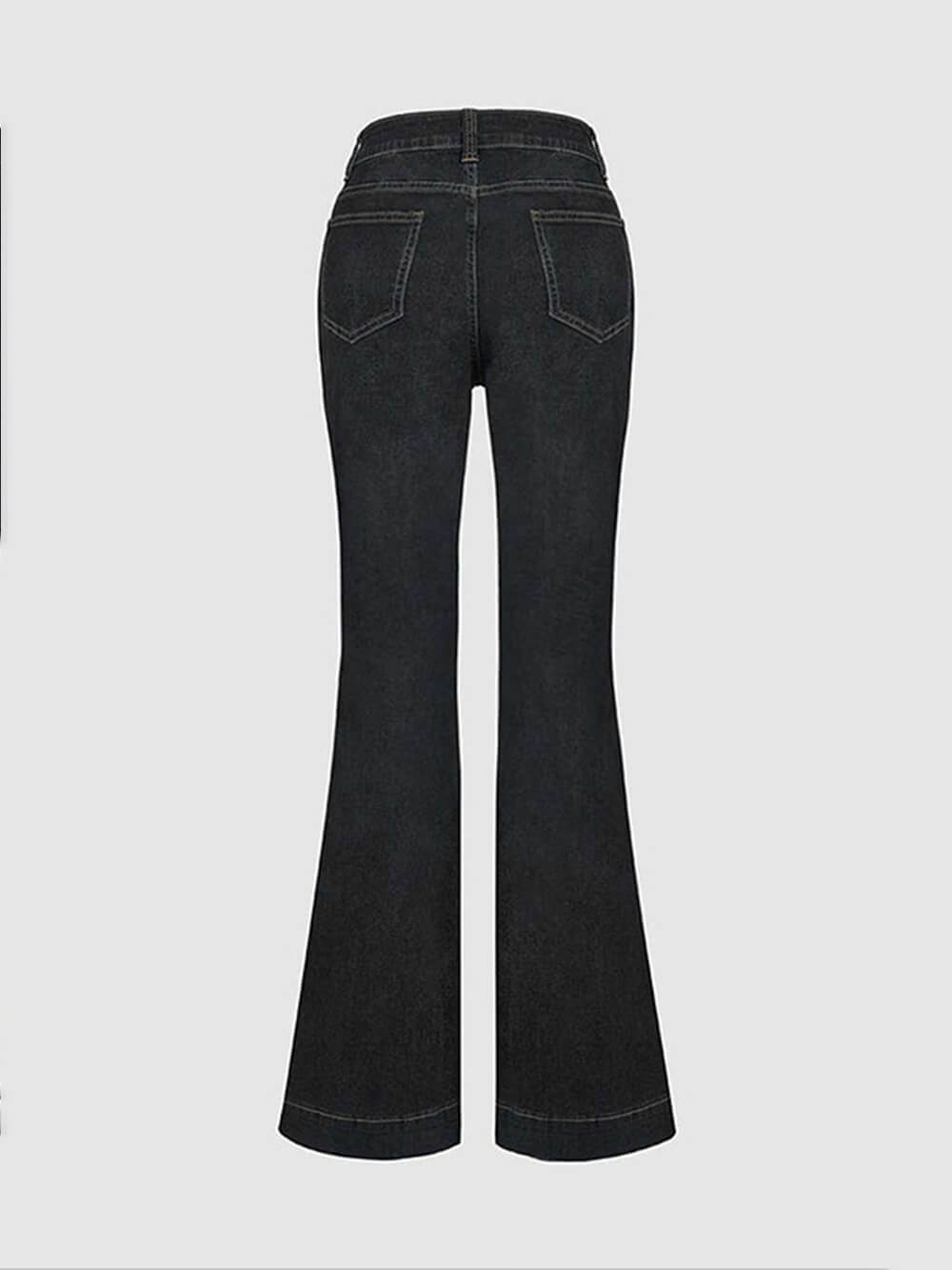Stilvolle High-Waisted Patchwork Schlagjeans