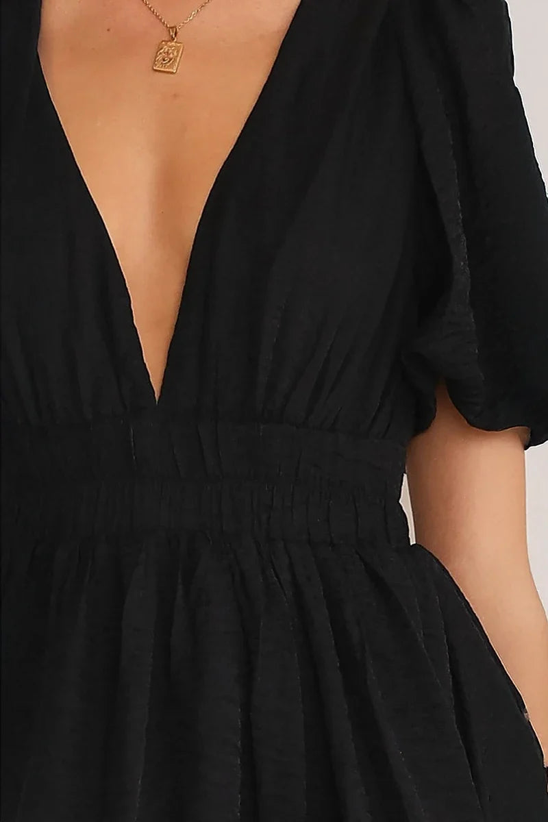 Erin Mini Kleid - Schwarz