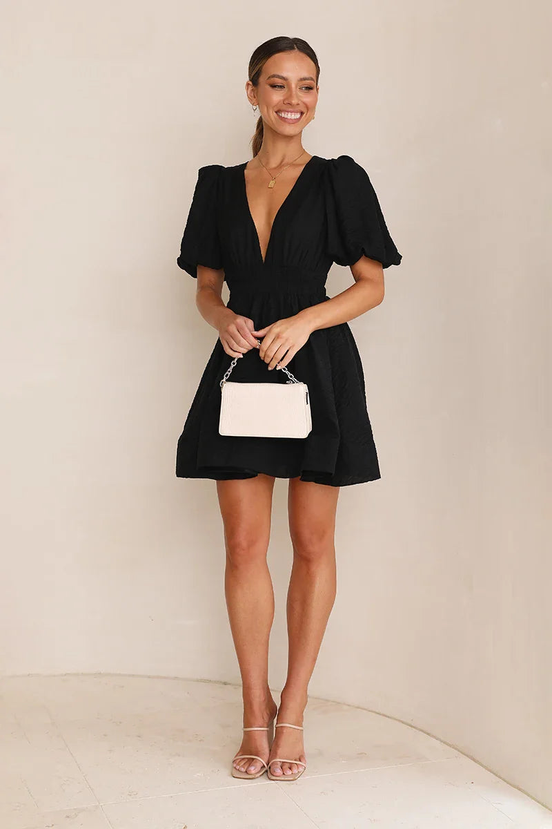 Erin Mini Kleid - Schwarz