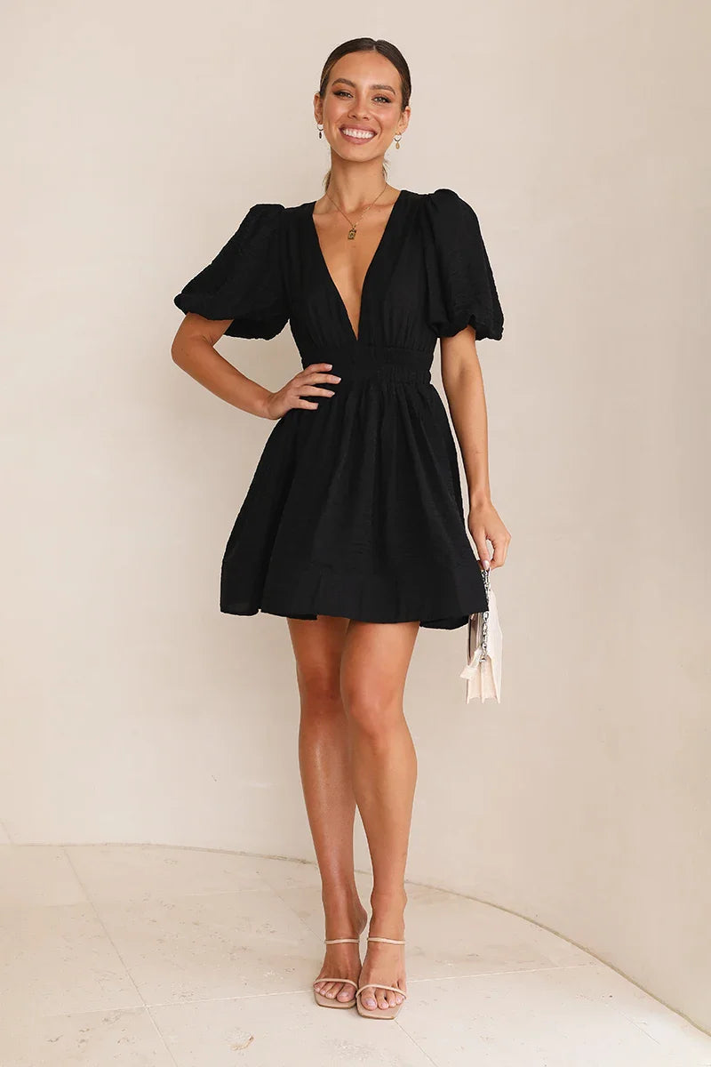 Erin Mini Kleid - Schwarz