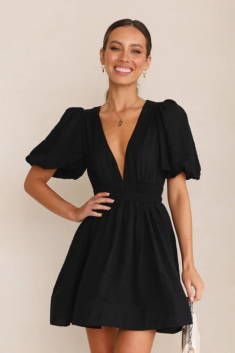 Erin Mini Kleid - Schwarz