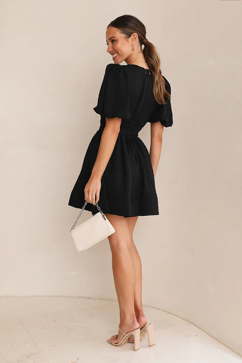 Erin Mini Kleid - Schwarz