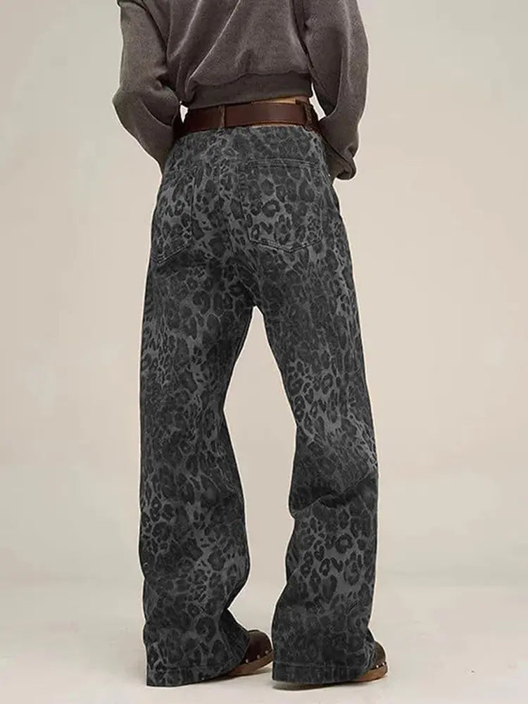 Vintage Leo-Muster Jeans