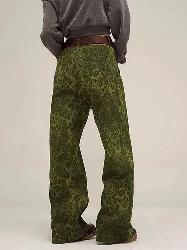 Vintage Leo-Muster Jeans