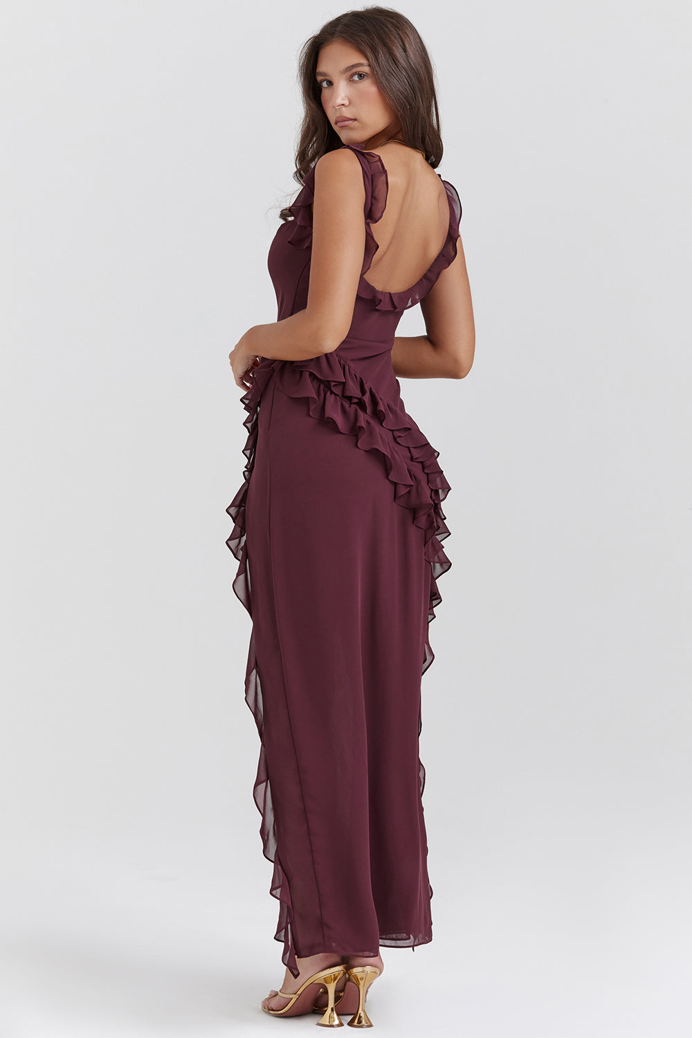 Mulberry Elegantes Maxikleid