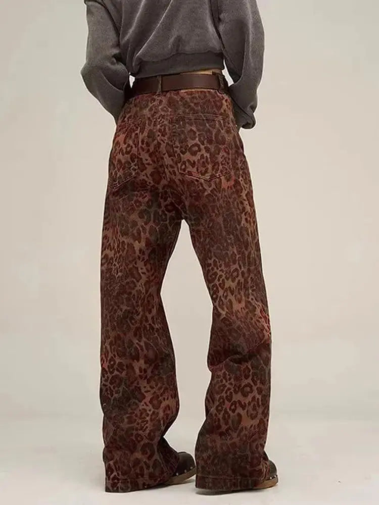 Vintage Leo-Muster Jeans