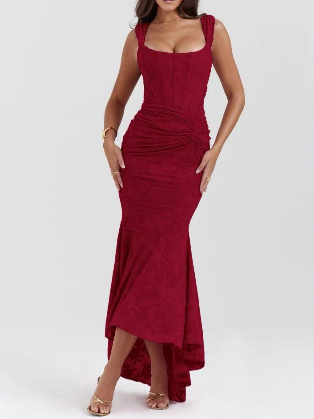 Rotes Blumen Maxikleid – Eleganz für besondere Anlässe