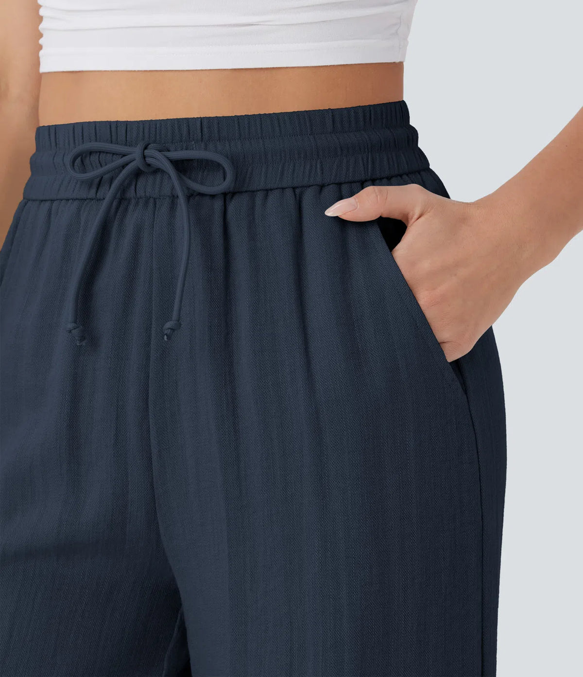 Lisa | Comfortabele Luchtige Linnen Broek met Elegante Pijpen