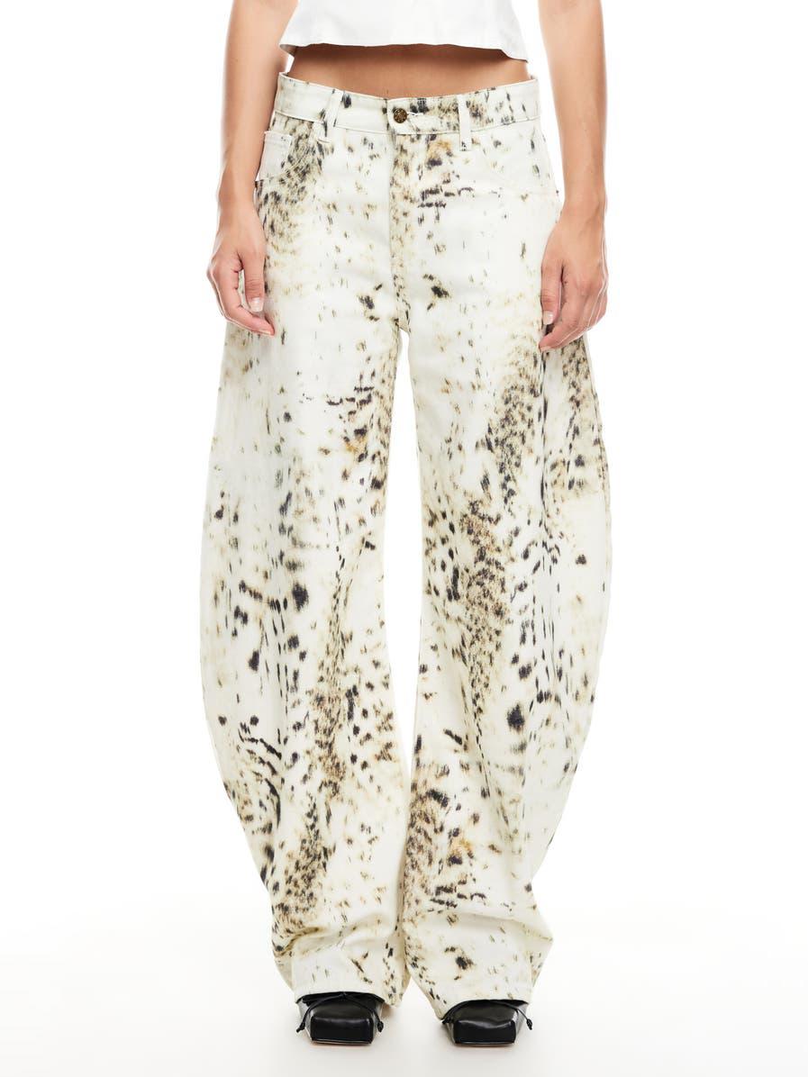 Lockere Hufeisen-Jeans