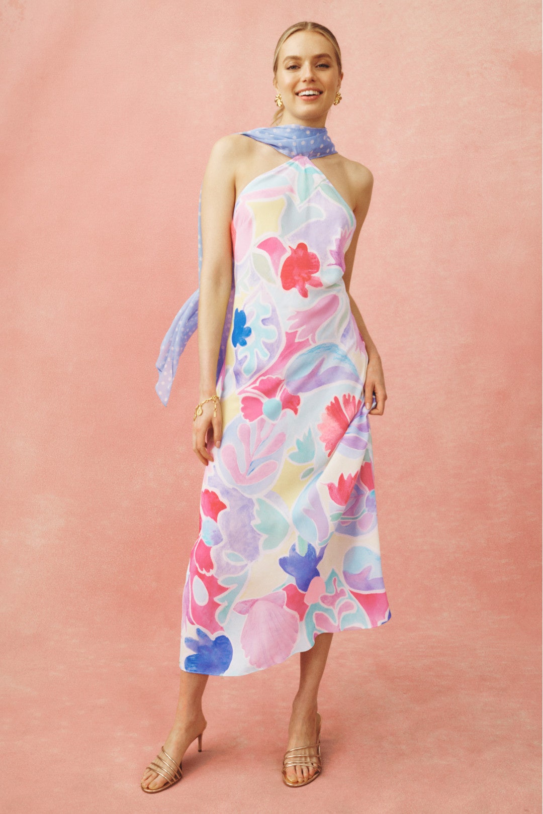 Hayley Halter Midikleid
