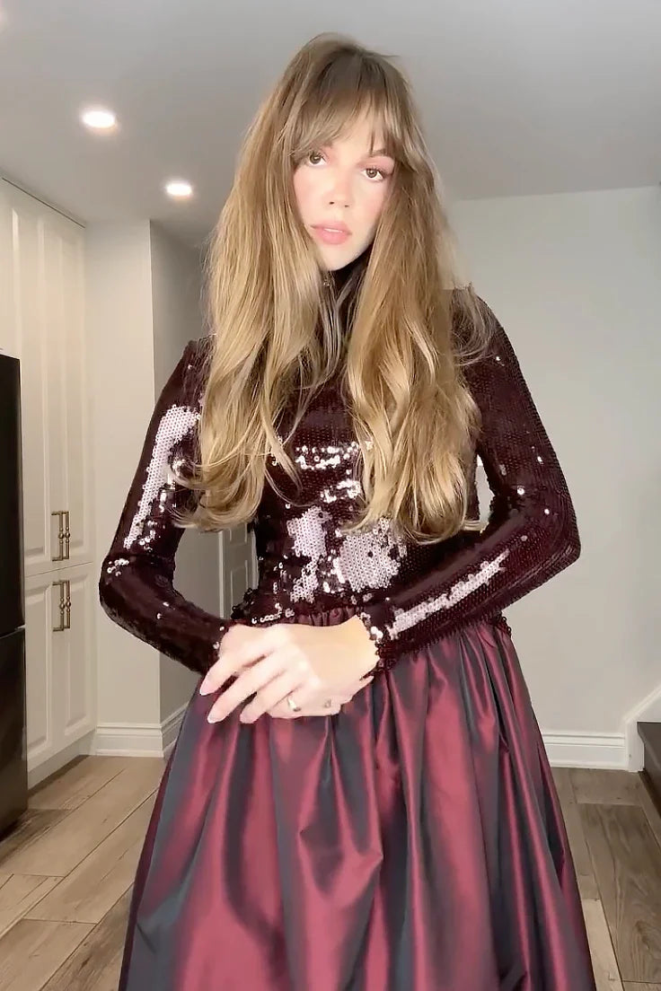 Lilybelle Pailletten-Midikleid