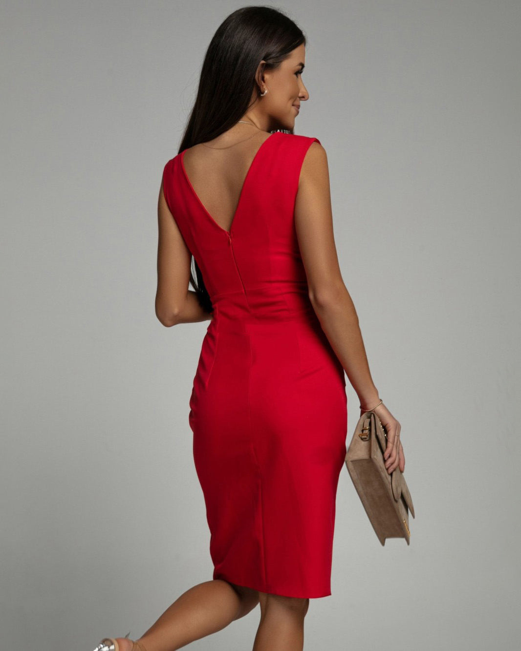 Delphine - Kleid mit V-Ausschnitt Minikleid