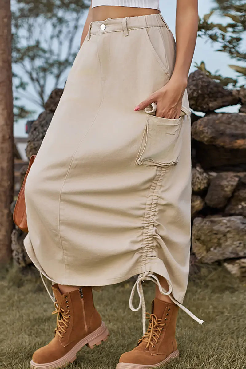 Trendiger Utility Midi Rock