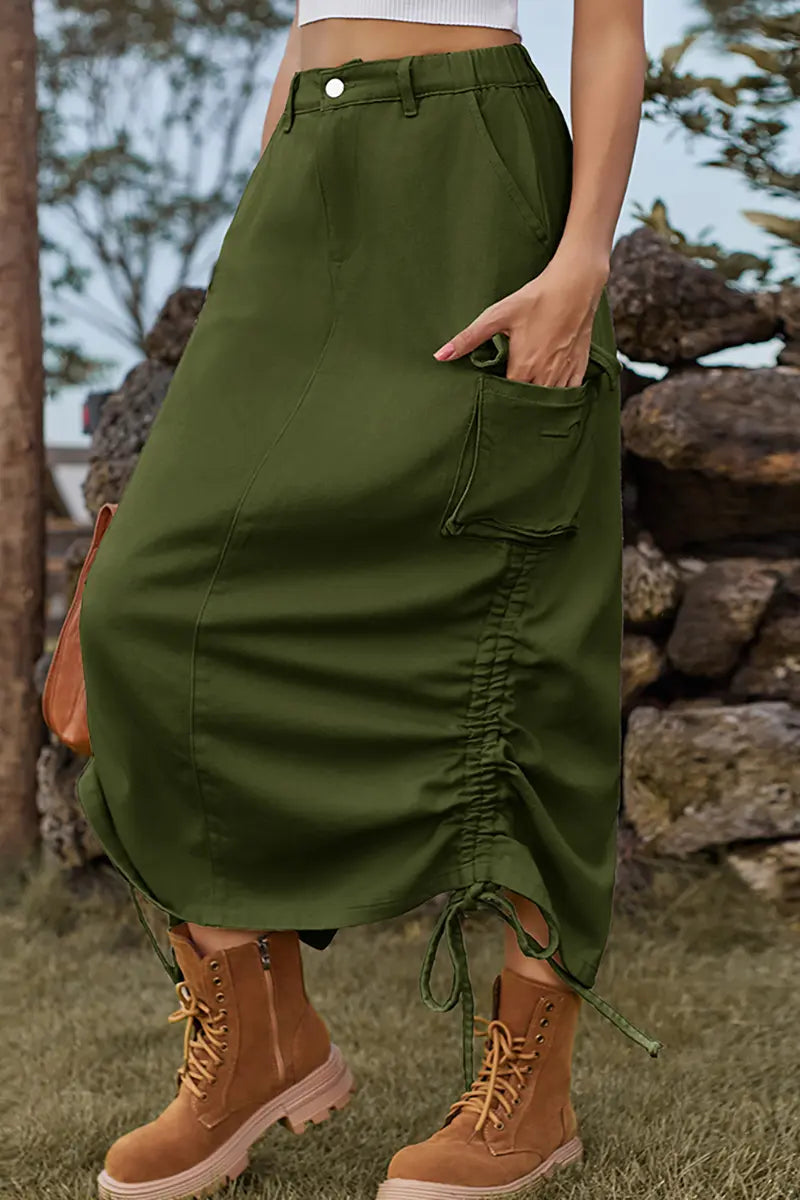 Trendiger Utility Midi Rock