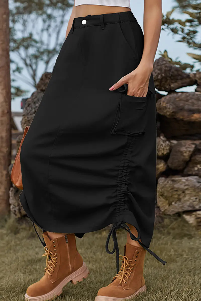 Trendiger Utility Midi Rock