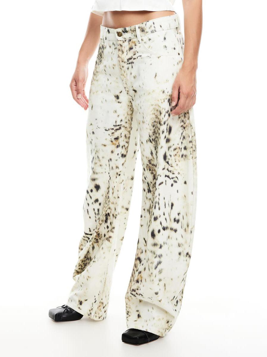 Lockere Hufeisen-Jeans