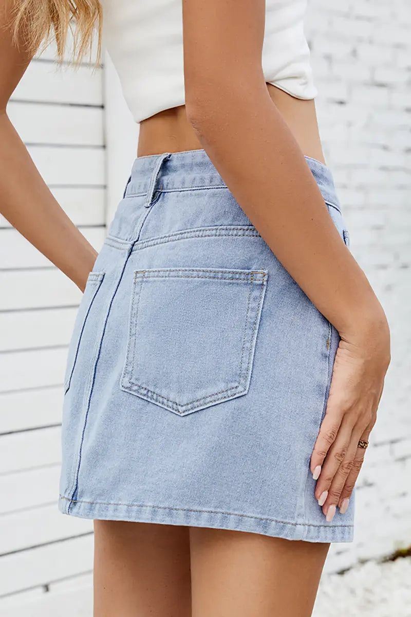 Trendiger vielseitiger Denim-Minirock