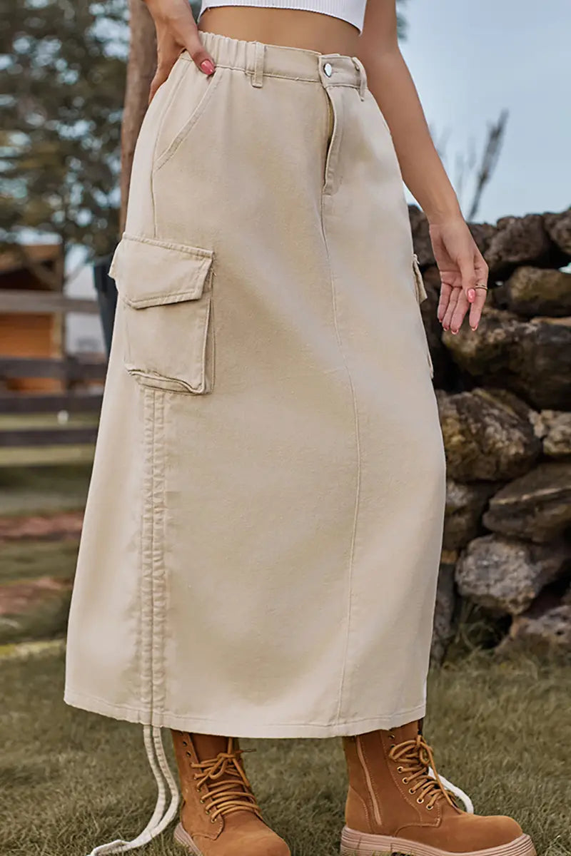 Trendiger Utility Midi Rock