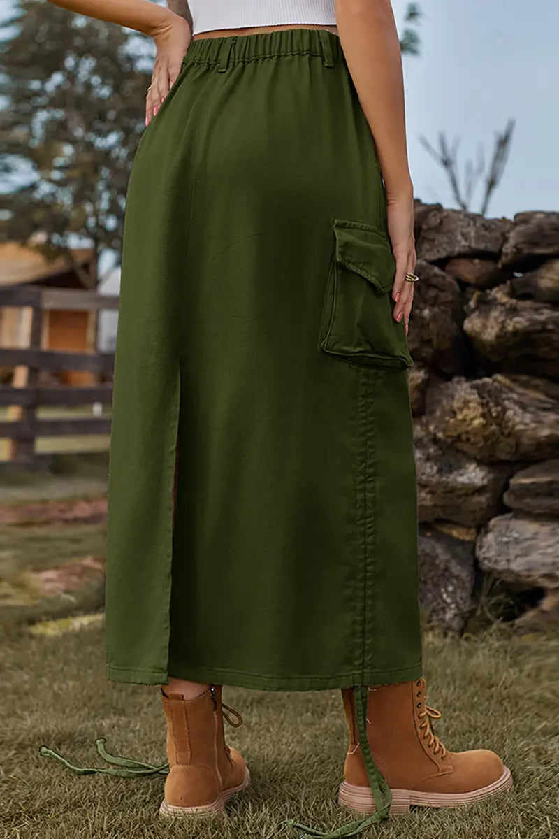 Trendiger Utility Midi Rock