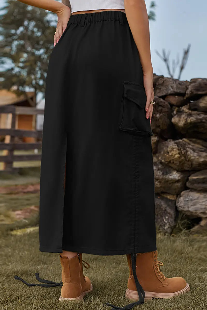 Trendiger Utility Midi Rock