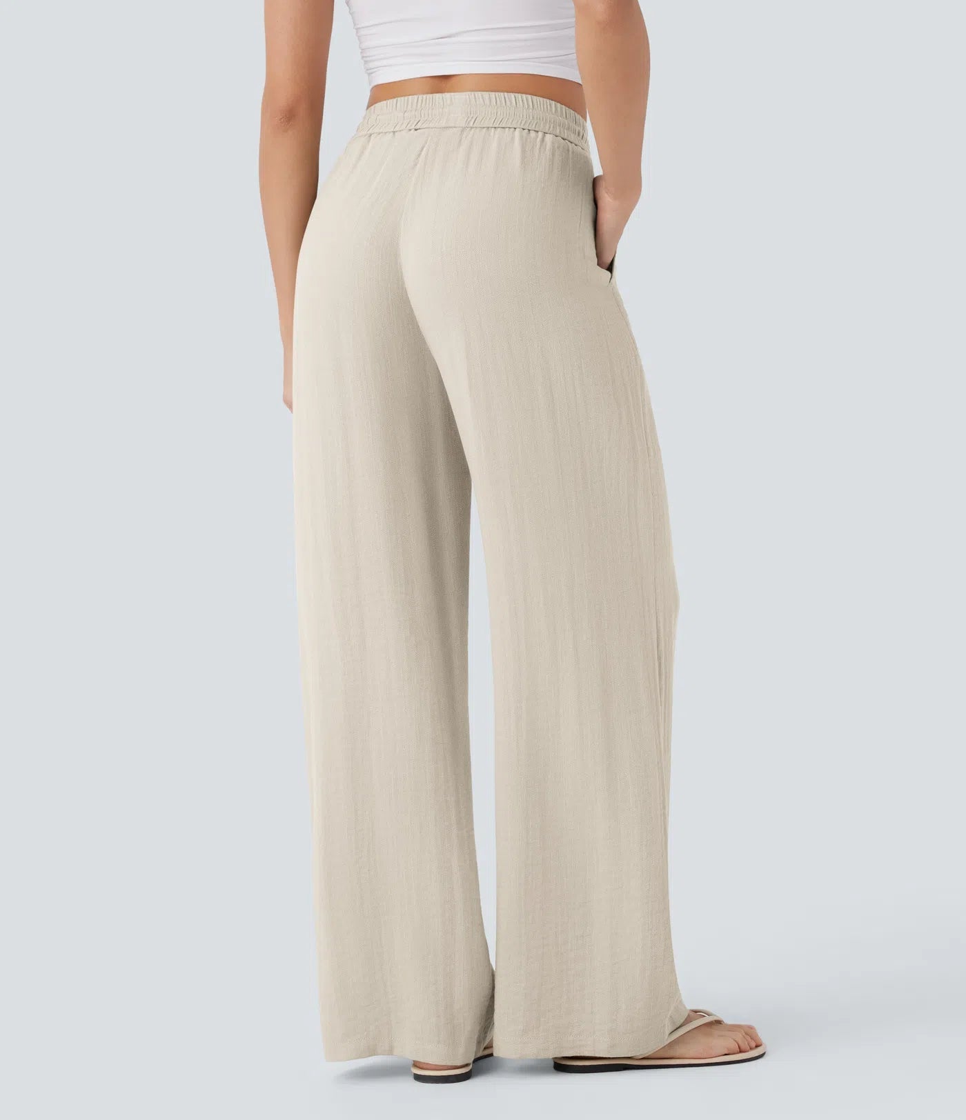 Lisa | Comfortabele Luchtige Linnen Broek met Elegante Pijpen