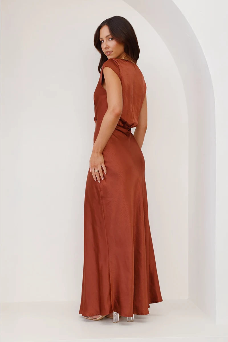 Selma Maxikleid - Rost