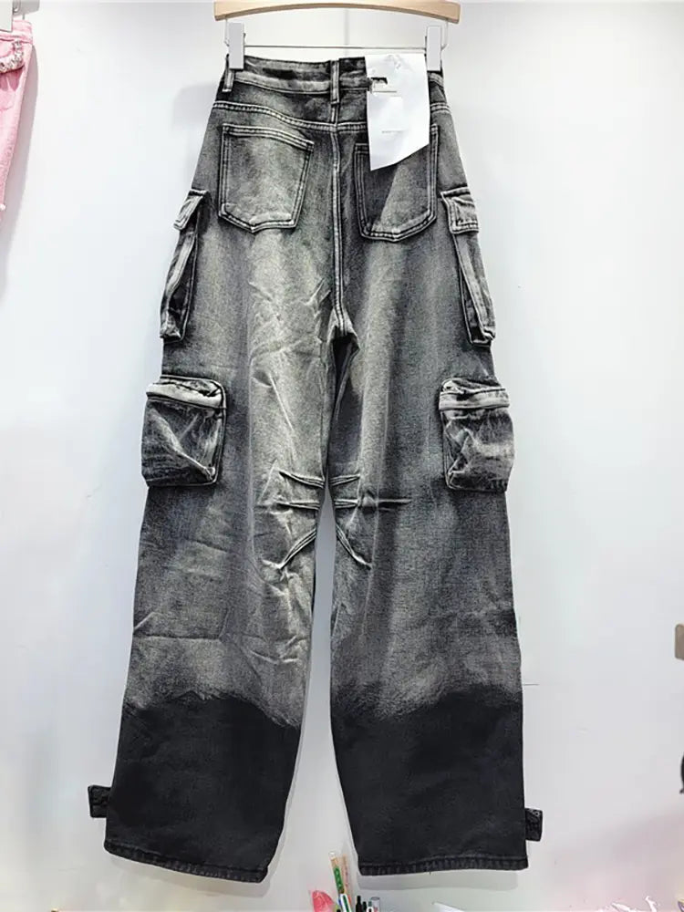 Gradient Fallschirmjeans