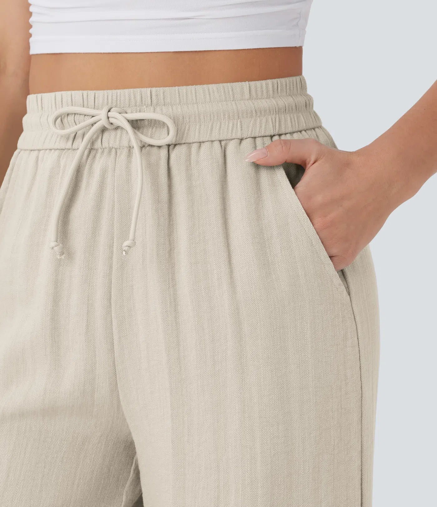 Lisa | Comfortabele Luchtige Linnen Broek met Elegante Pijpen