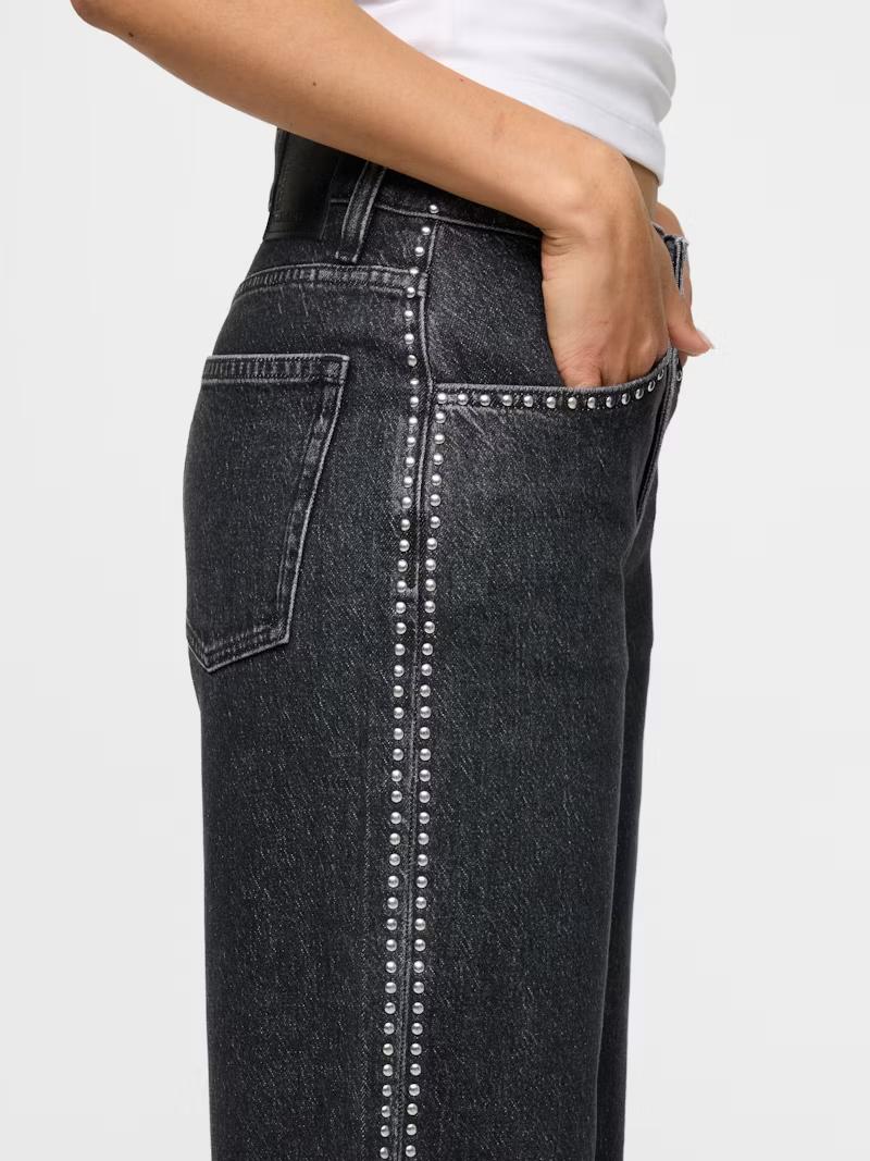Abbie Weite Mid-Waist Jeans