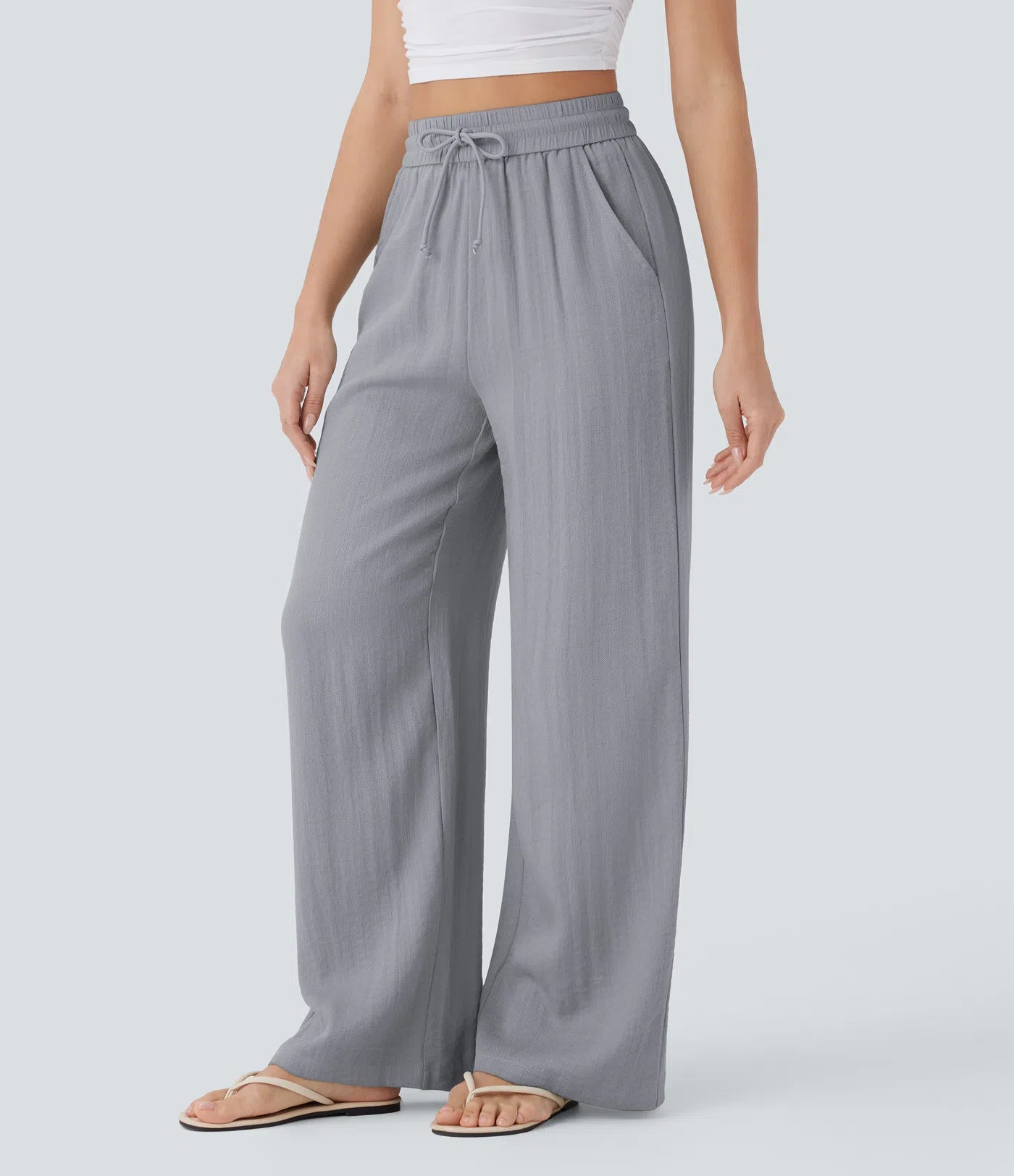Lisa | Comfortabele Luchtige Linnen Broek met Elegante Pijpen