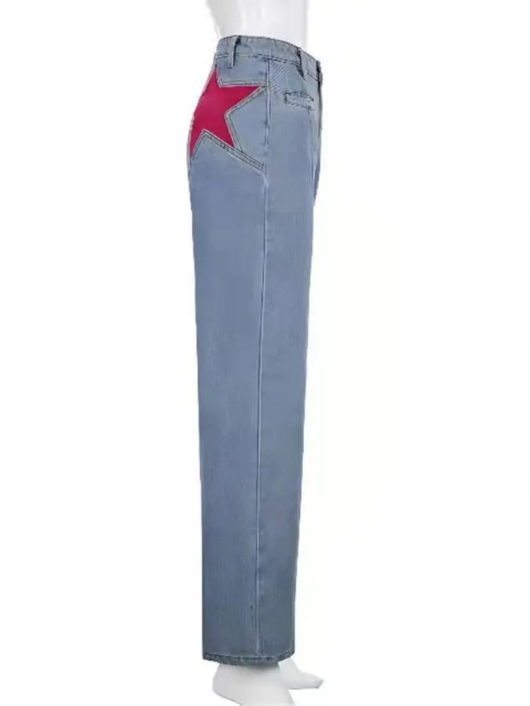 Retro Mid-Waist Schlagjeans