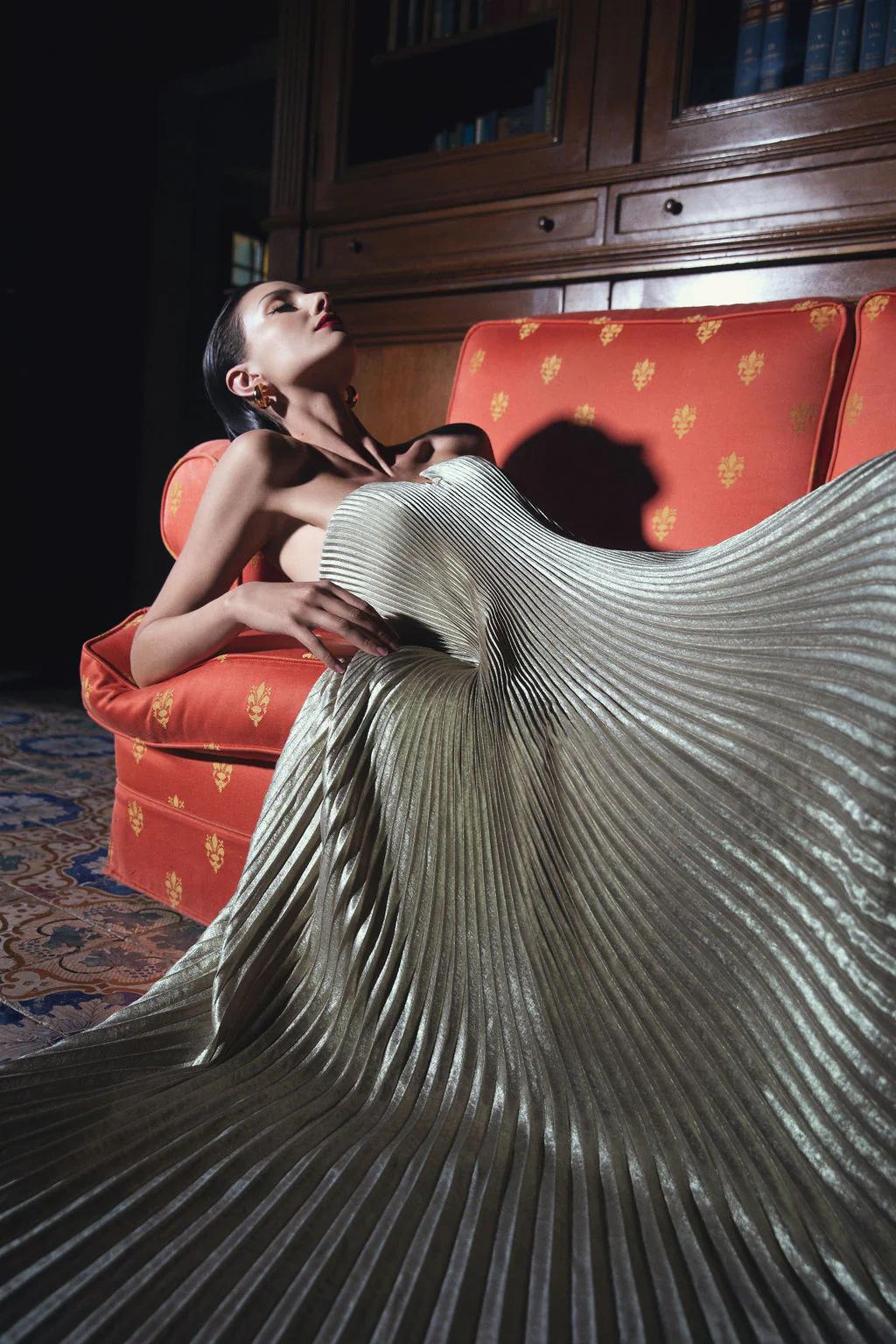 Schwarzes Abendkleid Trägerlos