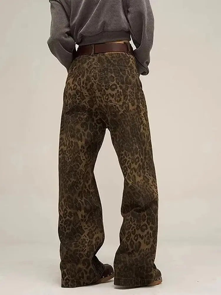 Vintage Leo-Muster Jeans