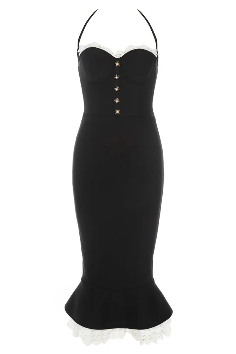 Sexy Spaghetti Strap Fishtail Dress