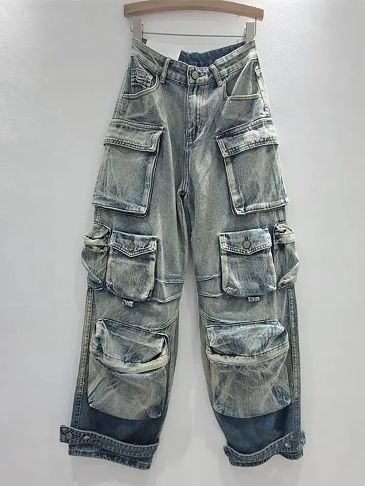 Gradient Fallschirmjeans