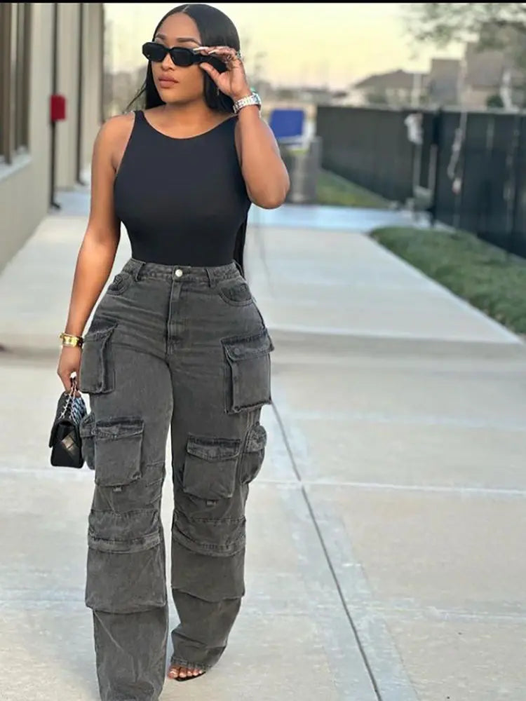 Trendige Jeans mit mehreren Taschen
