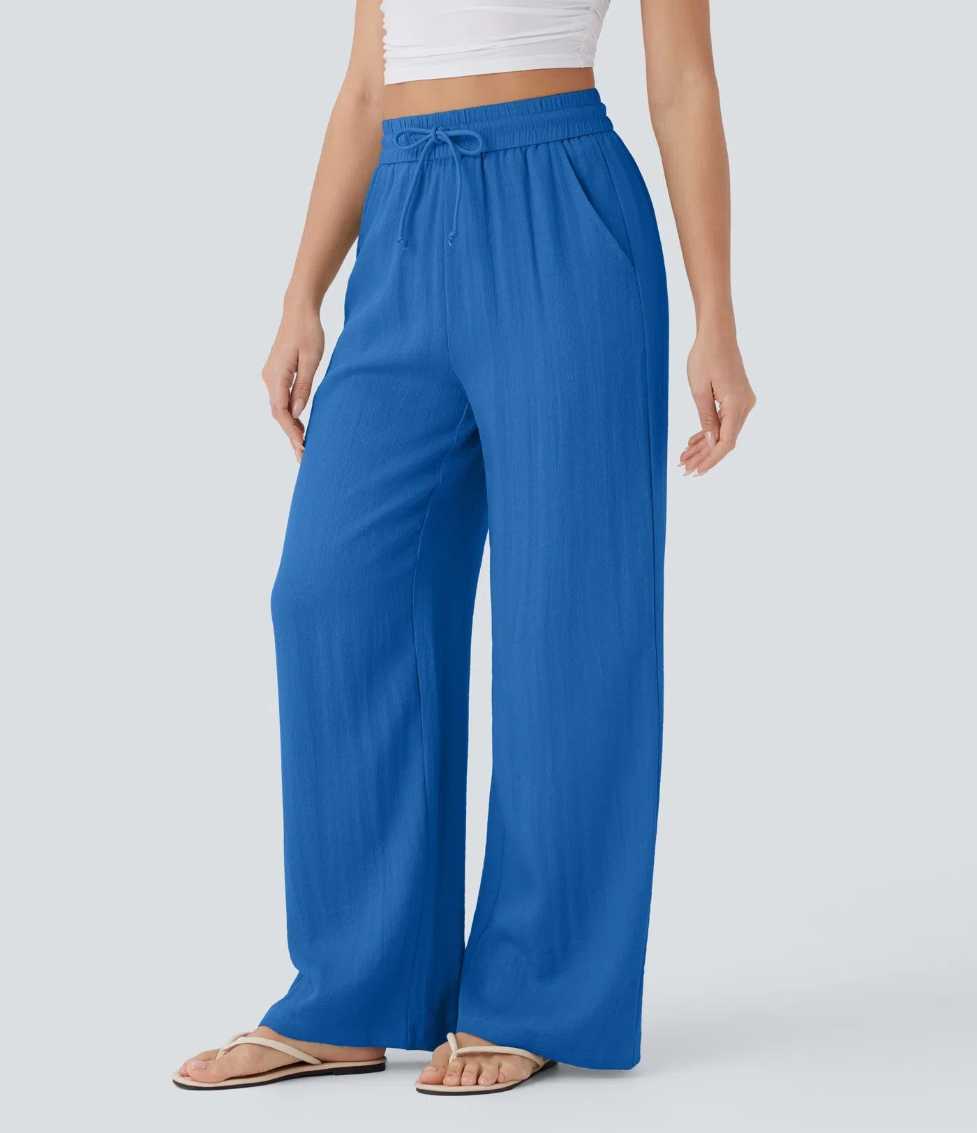 Lisa | Comfortabele Luchtige Linnen Broek met Elegante Pijpen