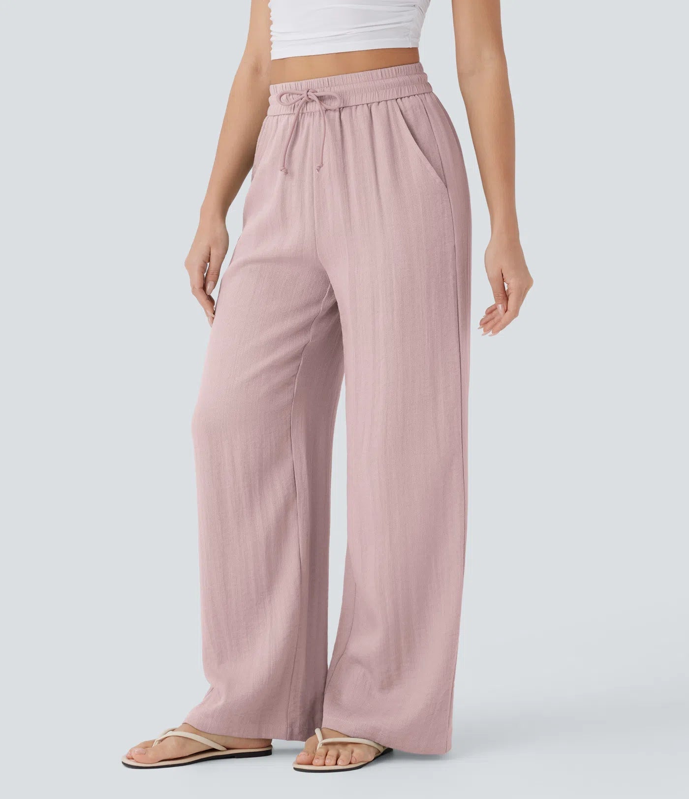 Lisa | Comfortabele Luchtige Linnen Broek met Elegante Pijpen