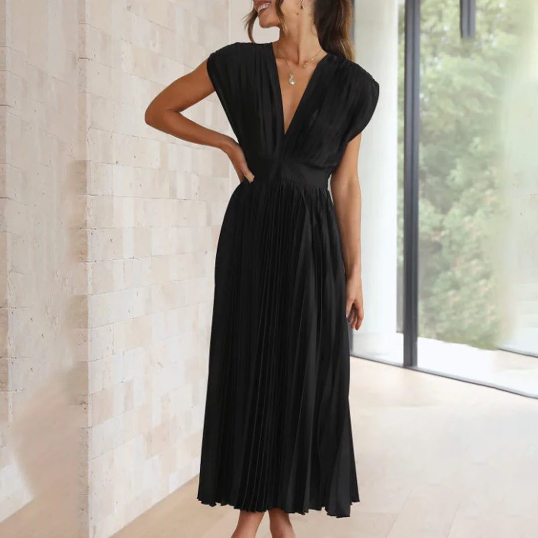 Eleganter Morgenmantel mit Plisseedetails