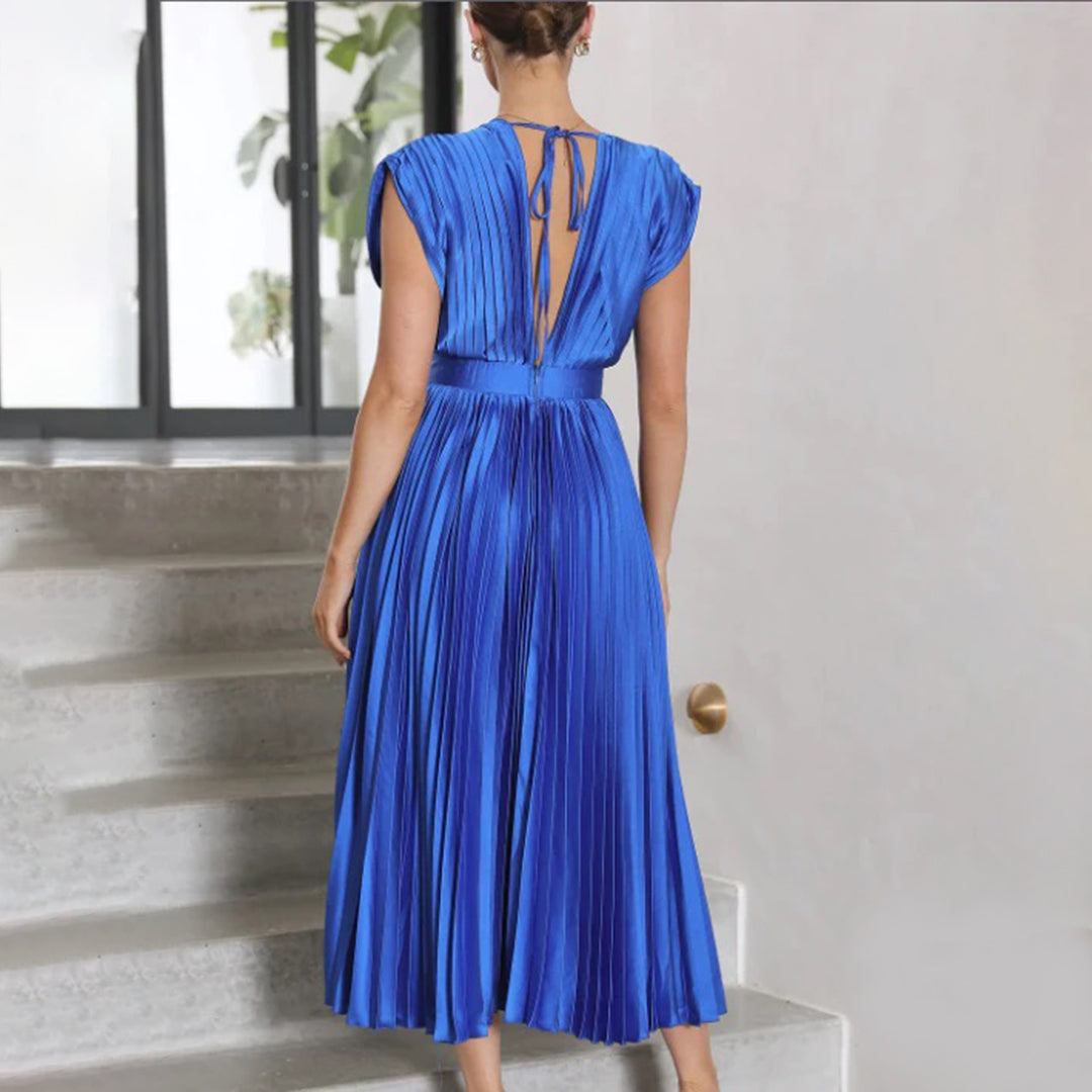 Eleganter Morgenmantel mit Plisseedetails