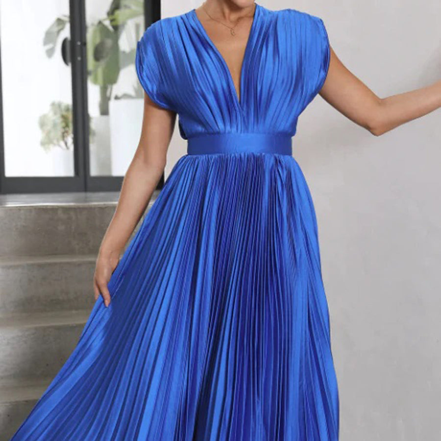 Eleganter Morgenmantel mit Plisseedetails