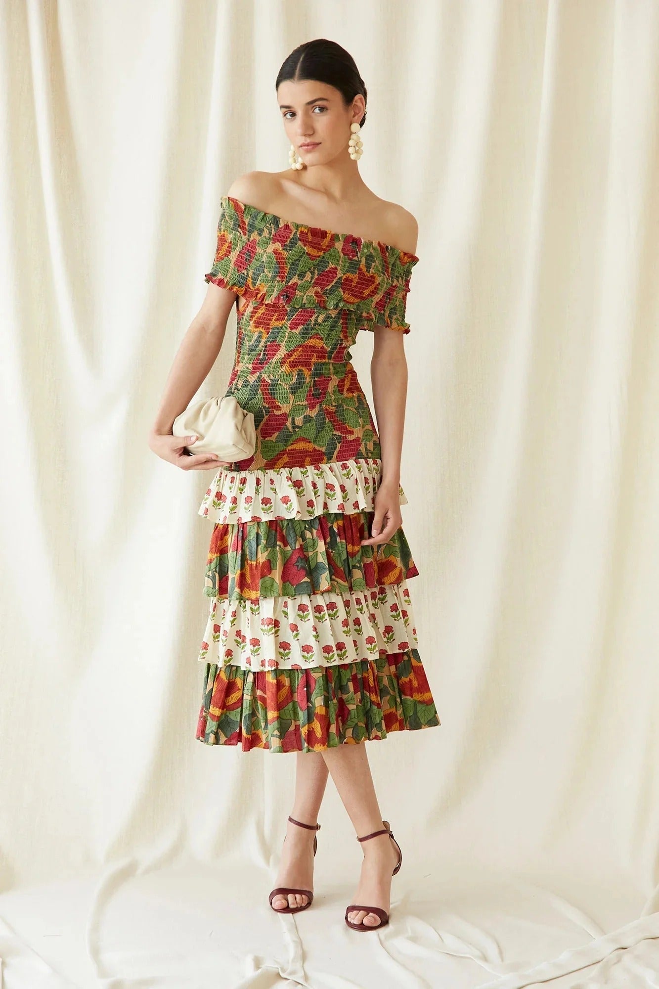 Multicolor May Midi Kleid