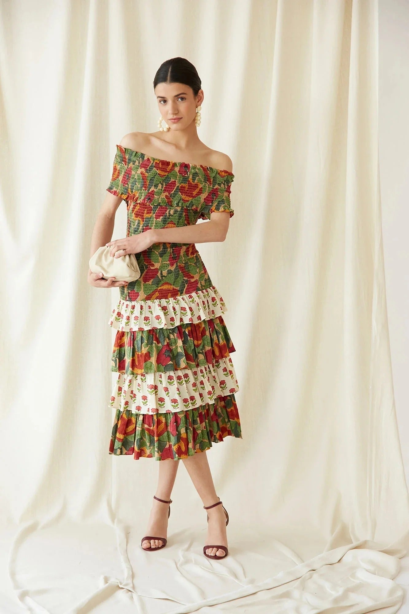 Multicolor May Midi Kleid