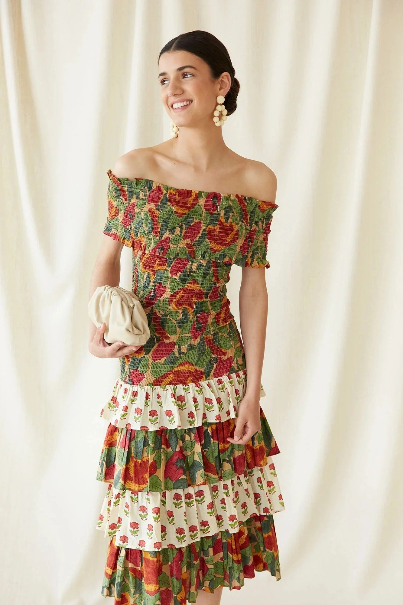 Multicolor May Midi Kleid
