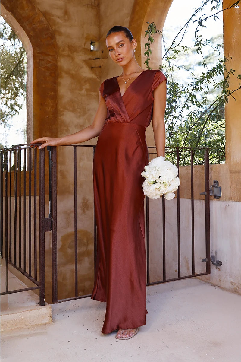 Selma Maxikleid - Rost